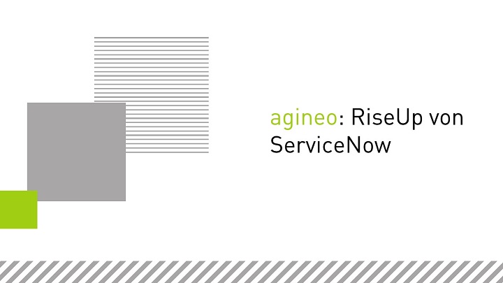 agineo: RiseUp von ServiceNow
