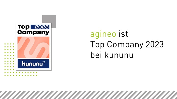 agineo ist Top Company 2023 bei kununu