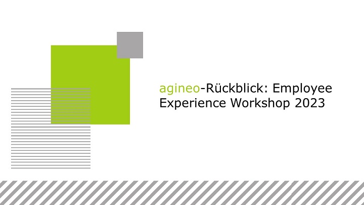 agineo Employee Experience Workshop